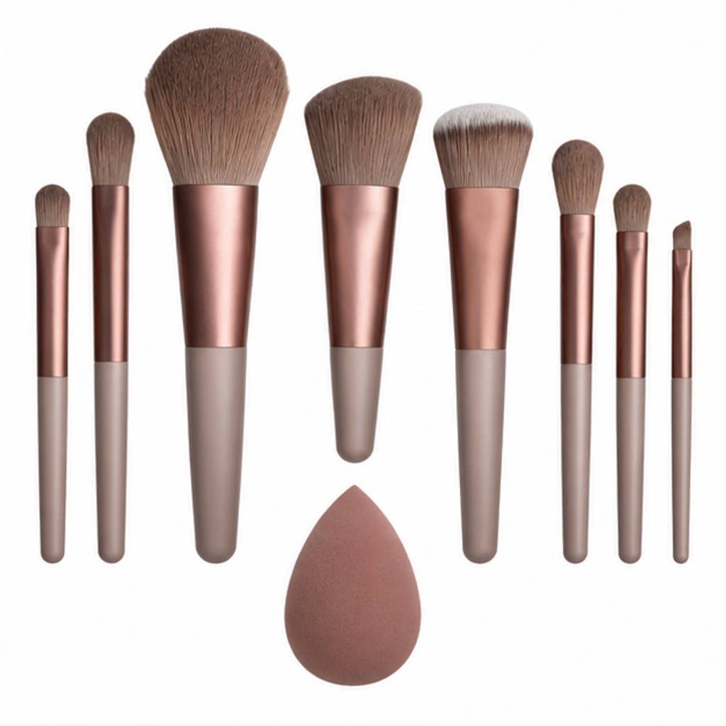 Juego de 13 brochas de maquillaje de fibra sintética: A7