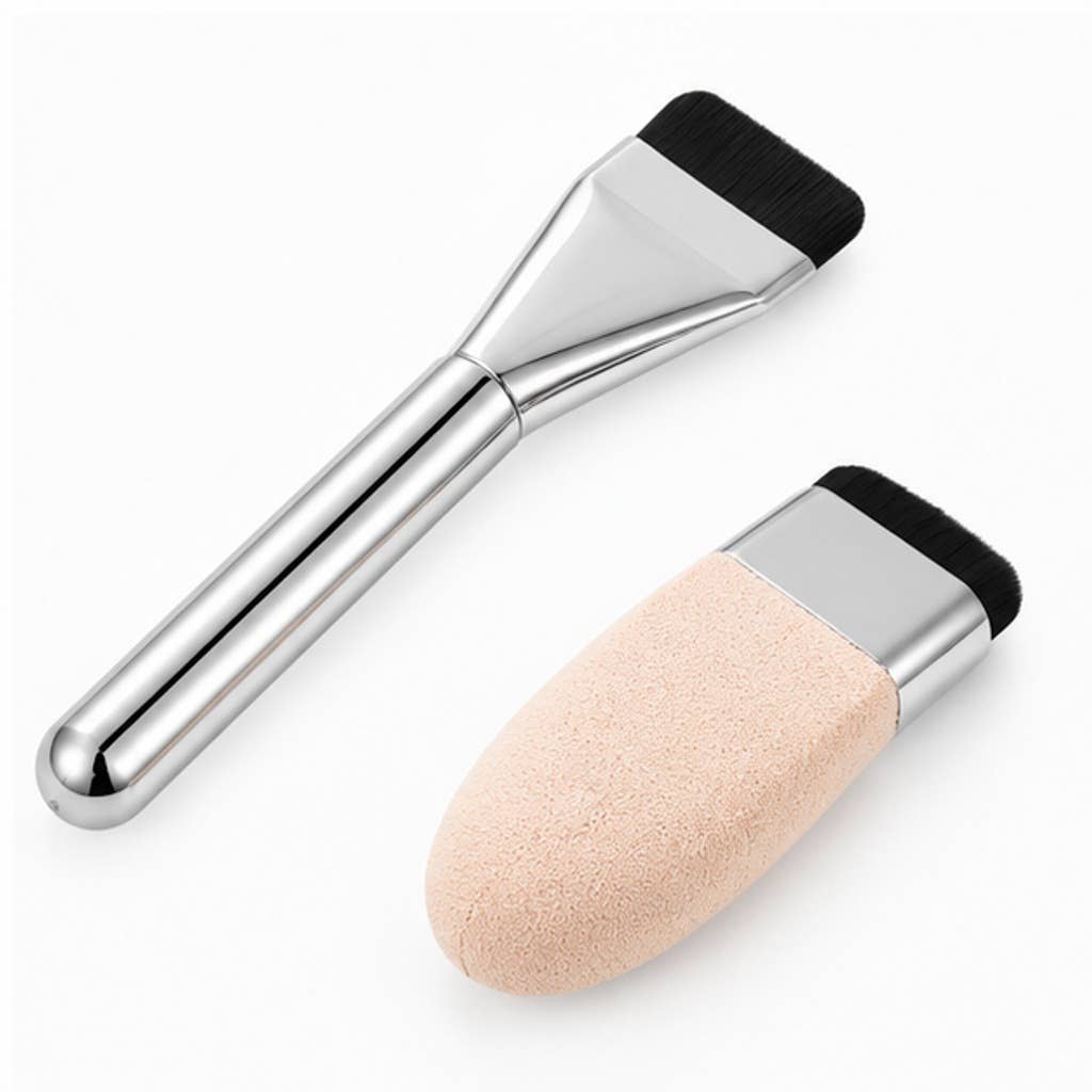 Set de 20 brochas de maquillaje con cerdas de nailon champán: A7