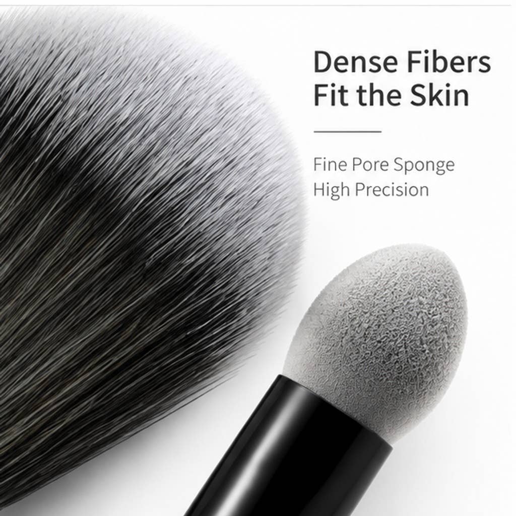 Set profesional de 7 brochas de maquillaje de doble extremo: A1
