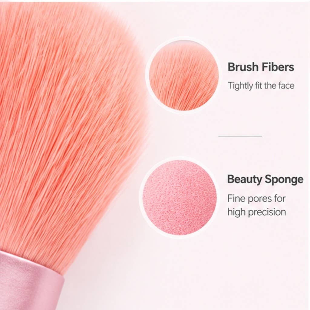 Juego de 13 brochas de maquillaje de fibra sintética: A7