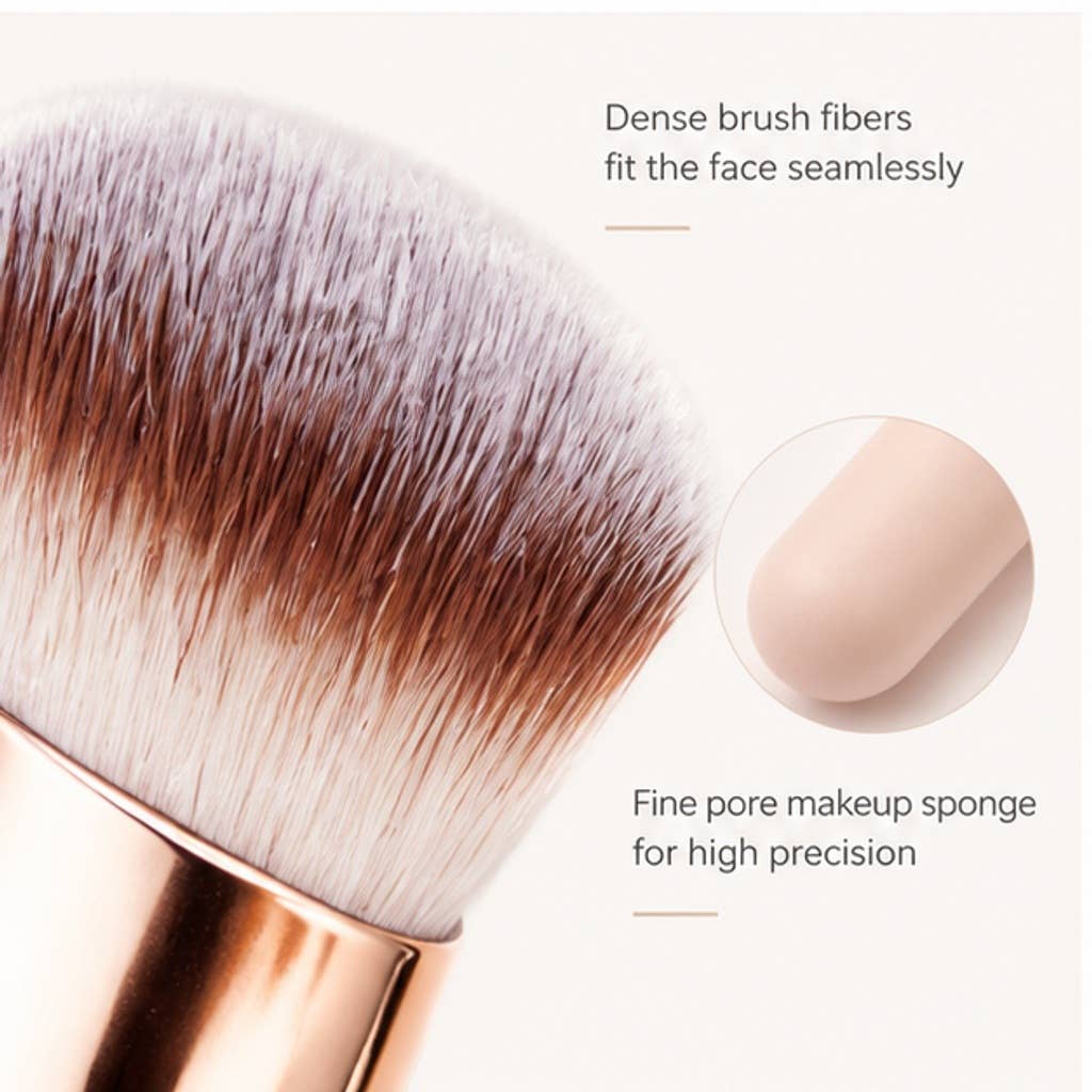 Set esencial de 3 brochas de maquillaje de fibras sintéticas: A1