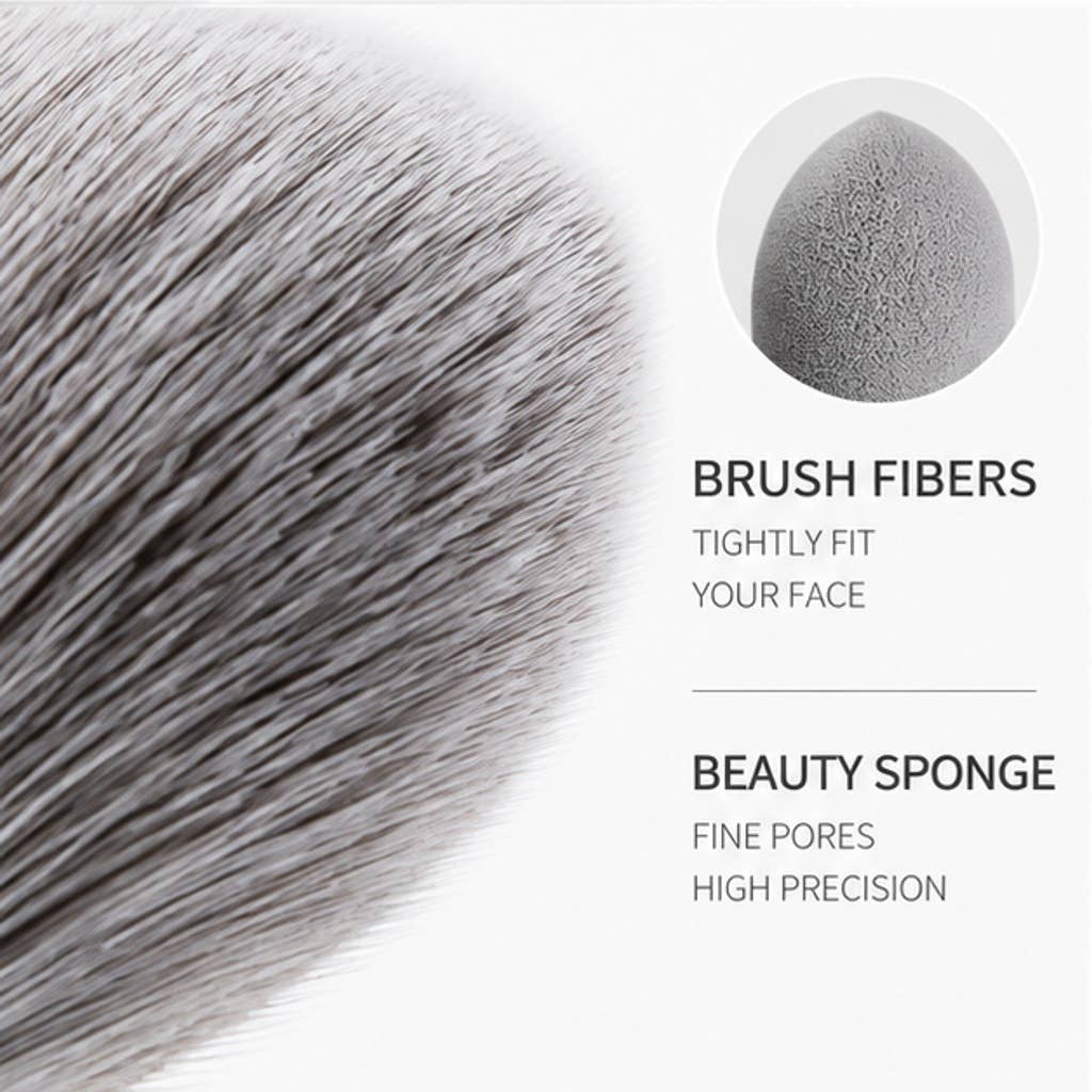 Juego esencial de 14 brochas de maquillaje sintéticas: A3