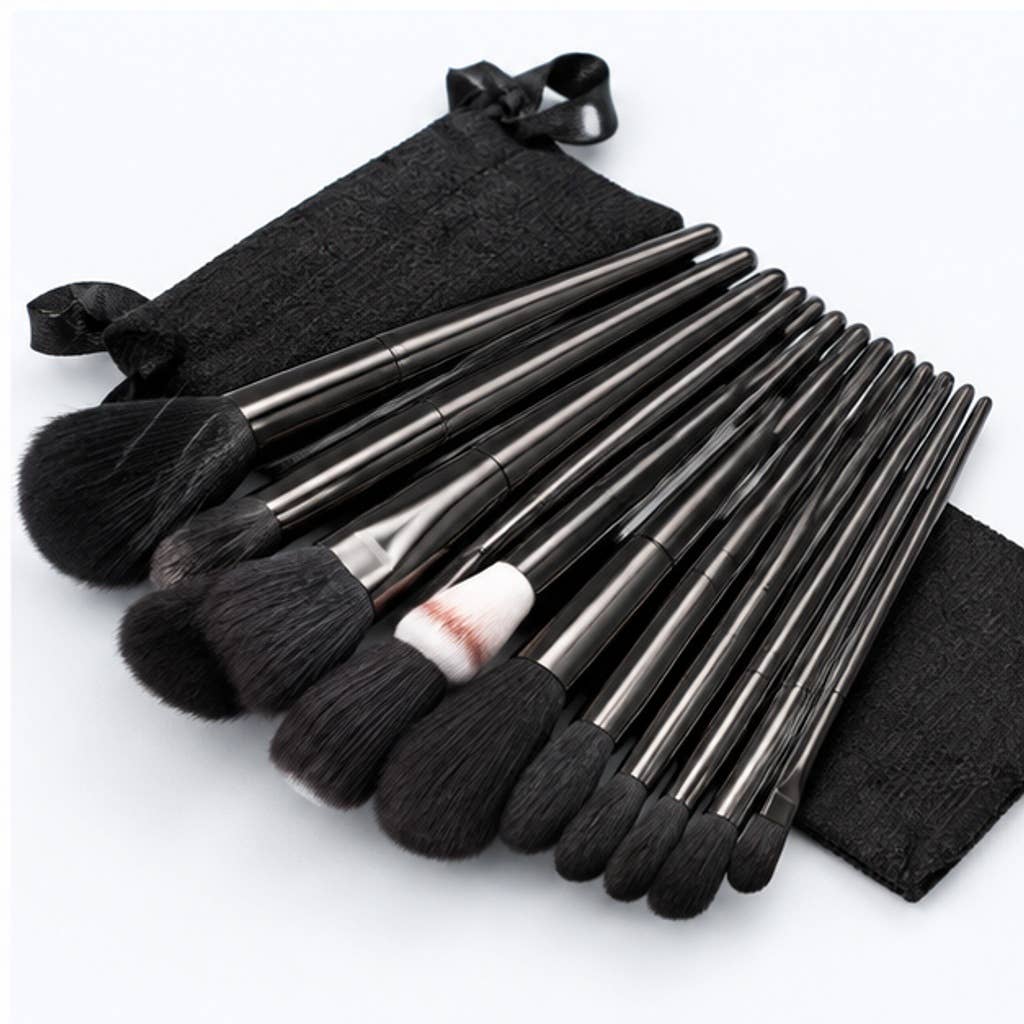 Juego de 13 brochas de maquillaje de fibra sintética: A7
