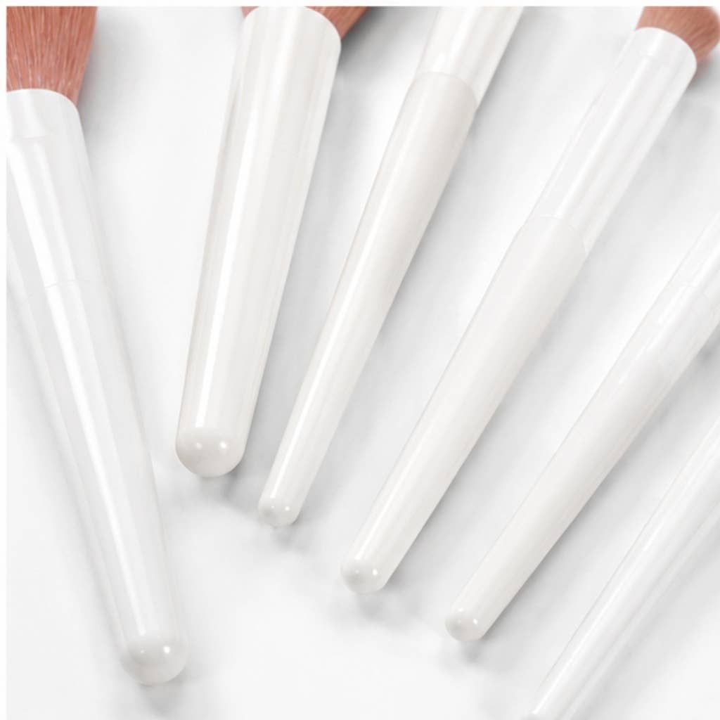 Set esencial de 10 brochas de maquillaje de fibra sintética: A3