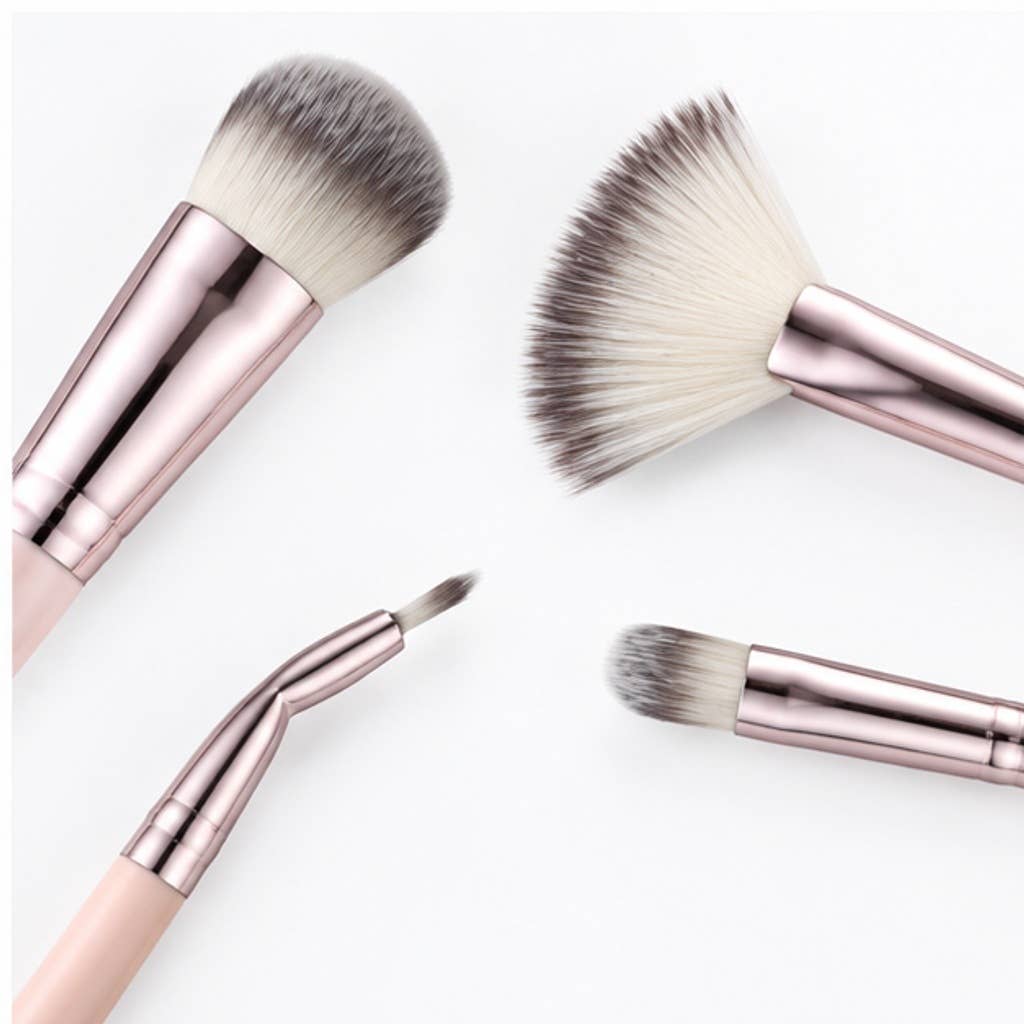 Juego profesional de brochas de maquillaje de fibras sintéticas: A12