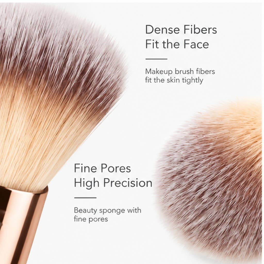 Set profesional de 7 brochas de maquillaje de doble extremo: A1