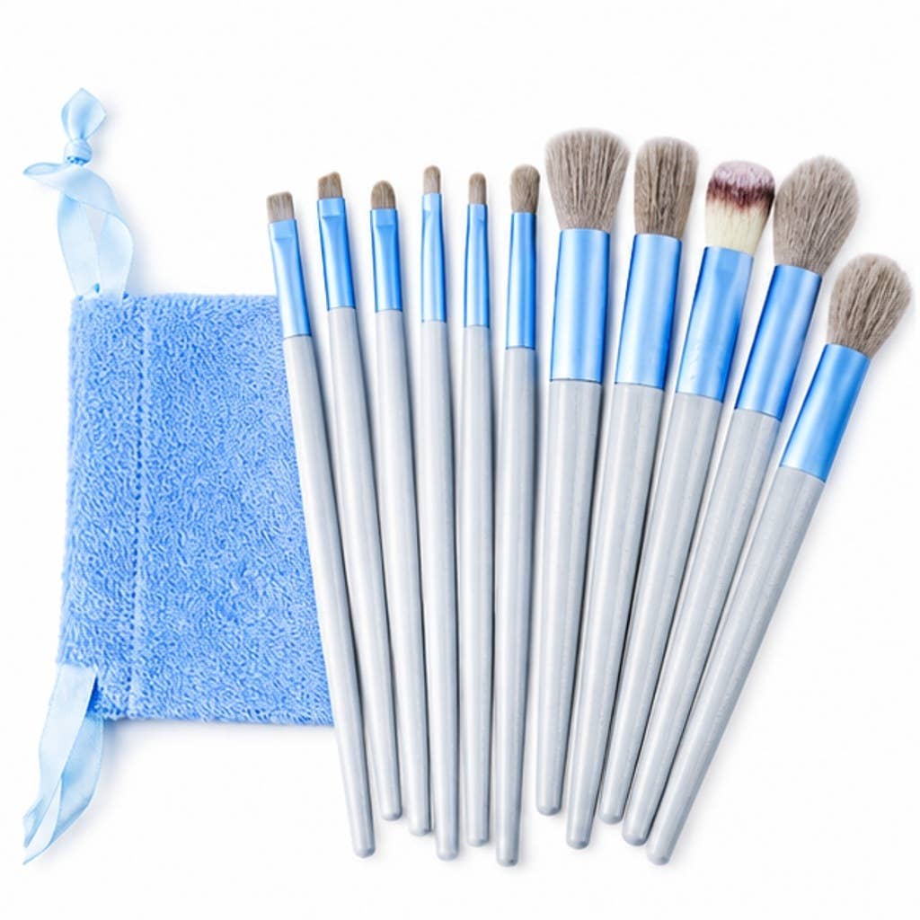 Juego de 13 brochas de maquillaje de fibra sintética: A7