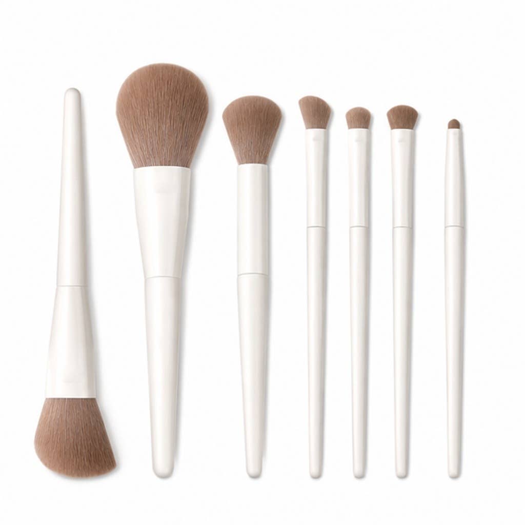 Set esencial de 10 brochas de maquillaje de fibra sintética: A3