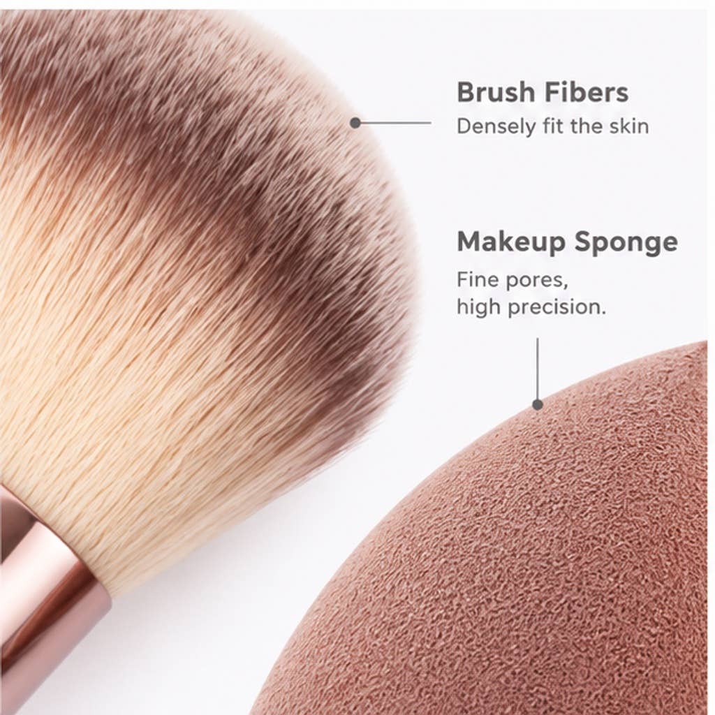 Set profesional de 20 brochas de maquillaje sintéticas: A3