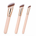 Set esencial de 3 brochas de maquillaje de fibras sintéticas: A1