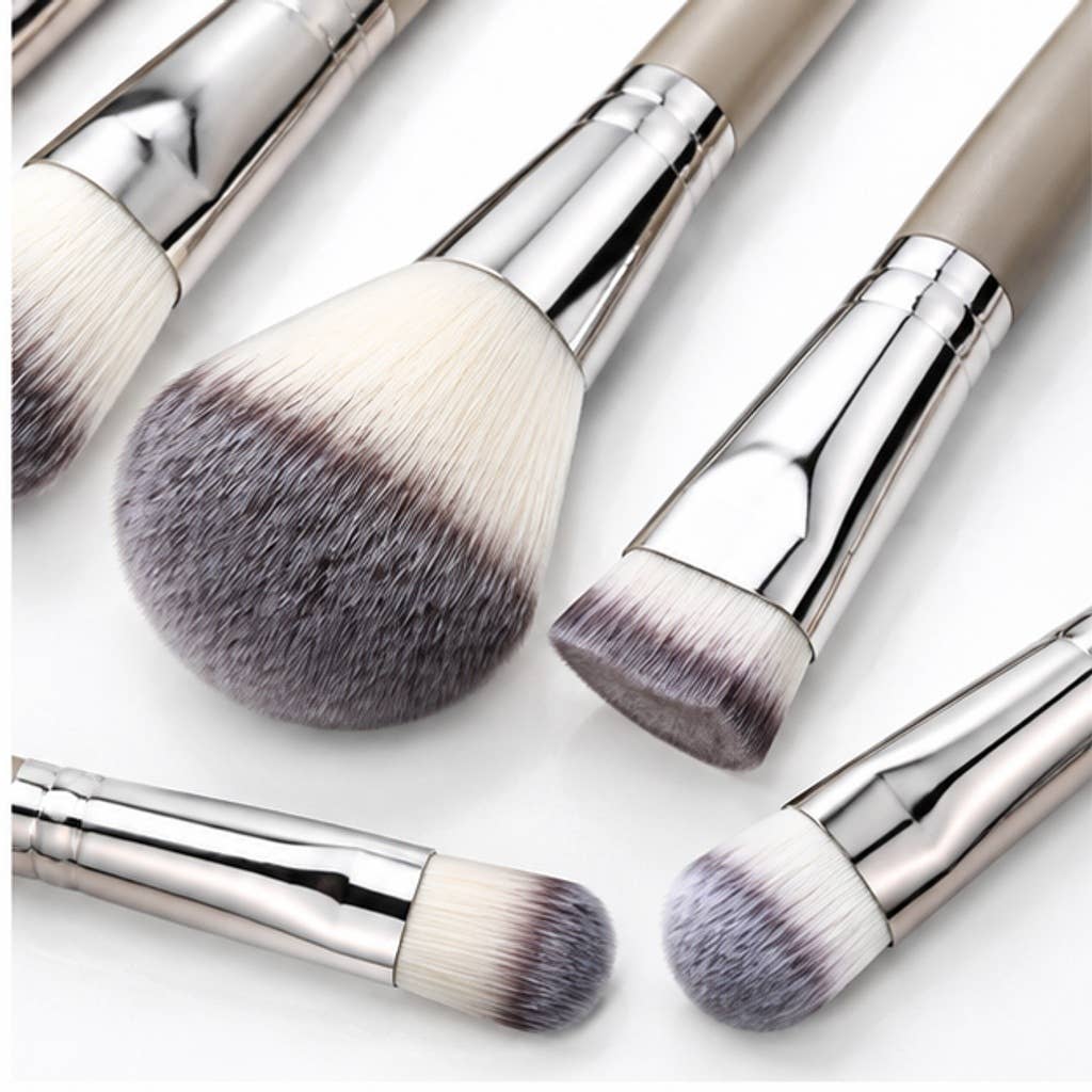 Juego profesional de brochas de maquillaje de fibras sintéticas: A12