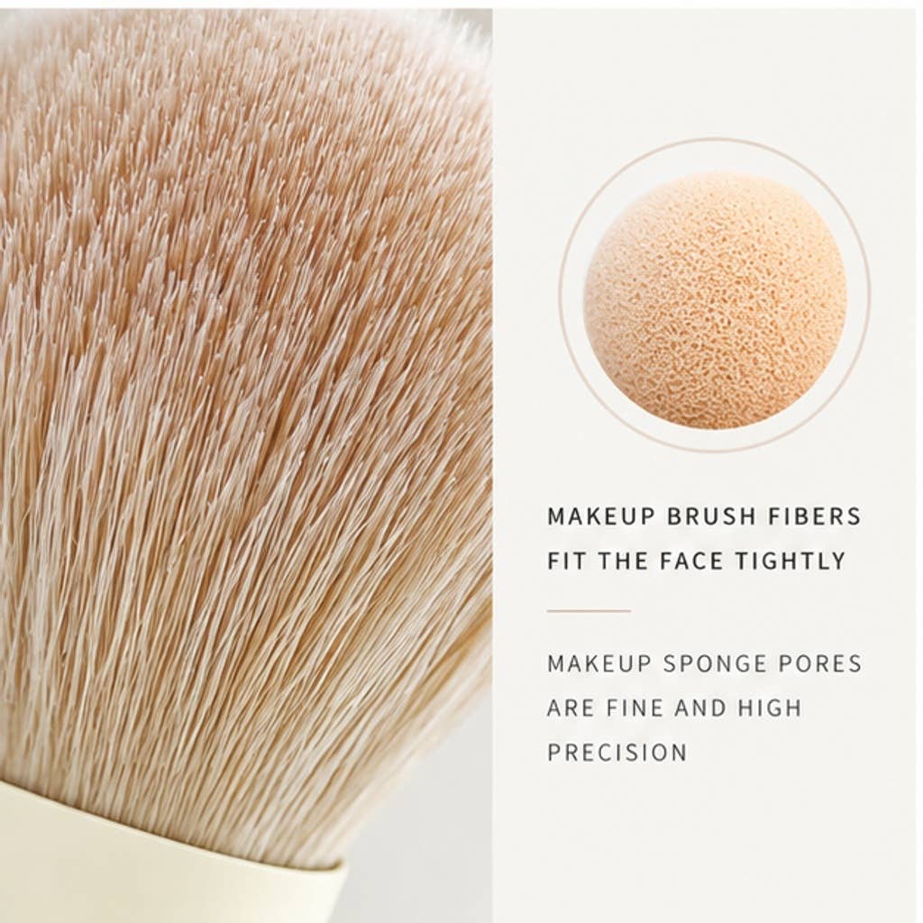 Set esencial de 10 brochas de maquillaje de fibra sintética: A3
