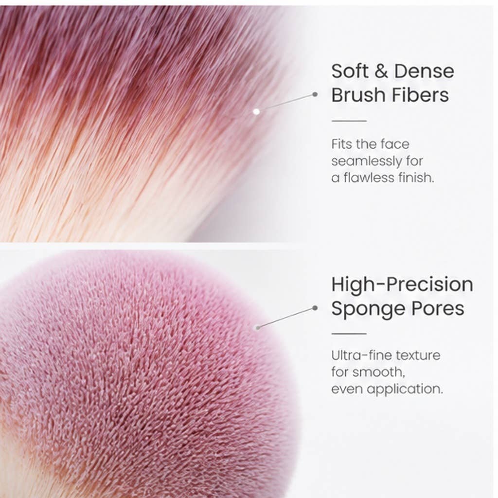 Set profesional de brochas de maquillaje color oro champán: A4