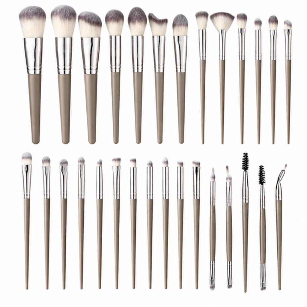 Juego profesional de brochas de maquillaje de fibras sintéticas: A12