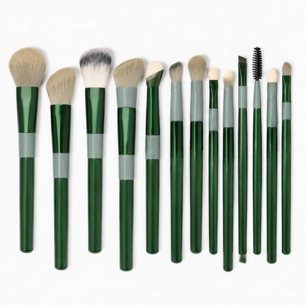 Juego de 13 brochas de maquillaje de fibra sintética: A7
