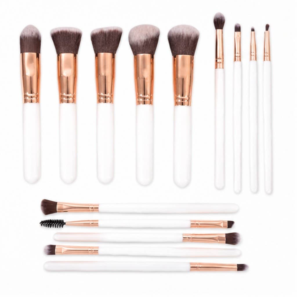 Set profesional de 14 brochas de maquillaje sintéticas: A15