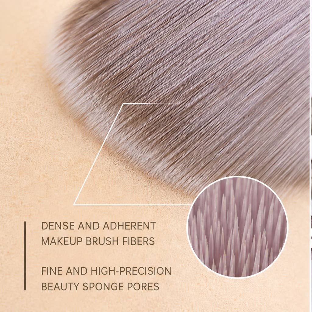 Set profesional de brochas de maquillaje color oro champán: A4