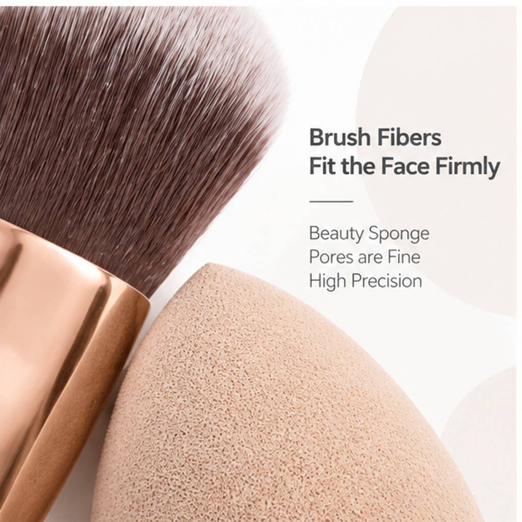 Set profesional de 14 brochas de maquillaje sintéticas: A15