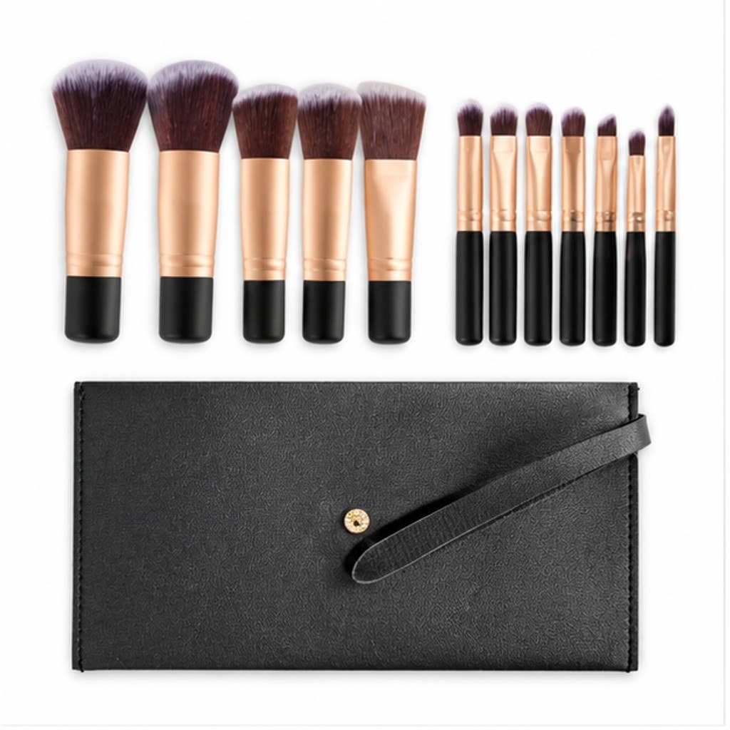 Set profesional de 14 brochas de maquillaje sintéticas: A15