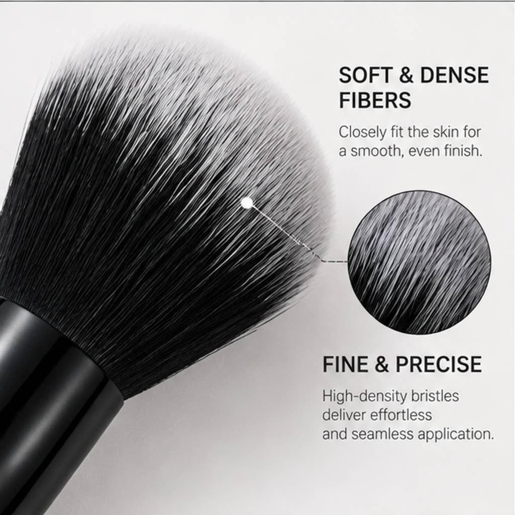 Juego profesional de brochas de maquillaje de fibras sintéticas: A12