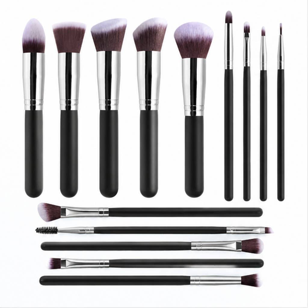 Set profesional de 14 brochas de maquillaje sintéticas: A15