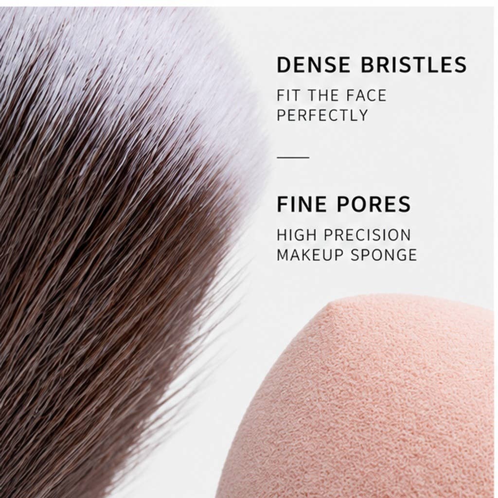 Set profesional de 14 brochas de maquillaje sintéticas: A15