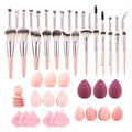 Juego profesional de brochas de maquillaje de fibras sintéticas: A12
