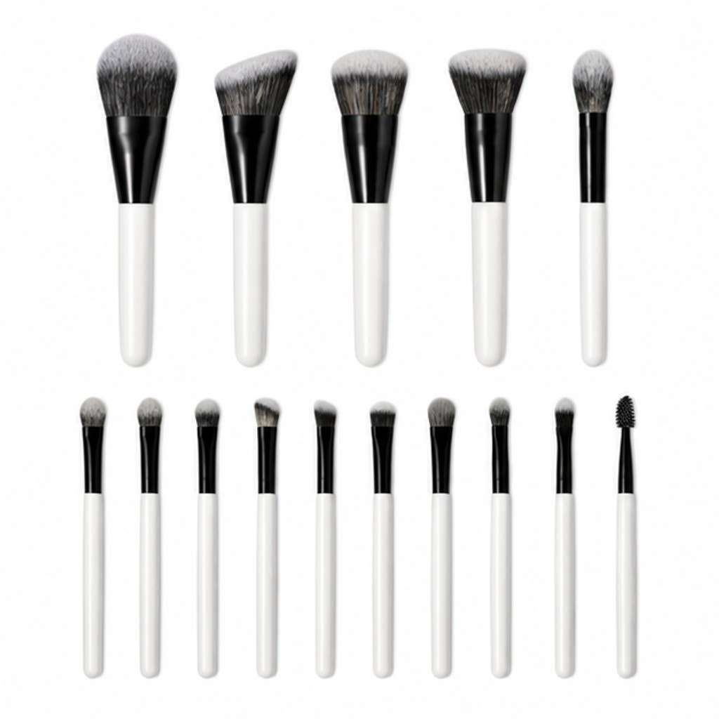 Set profesional de 7 brochas de maquillaje de doble extremo: A1