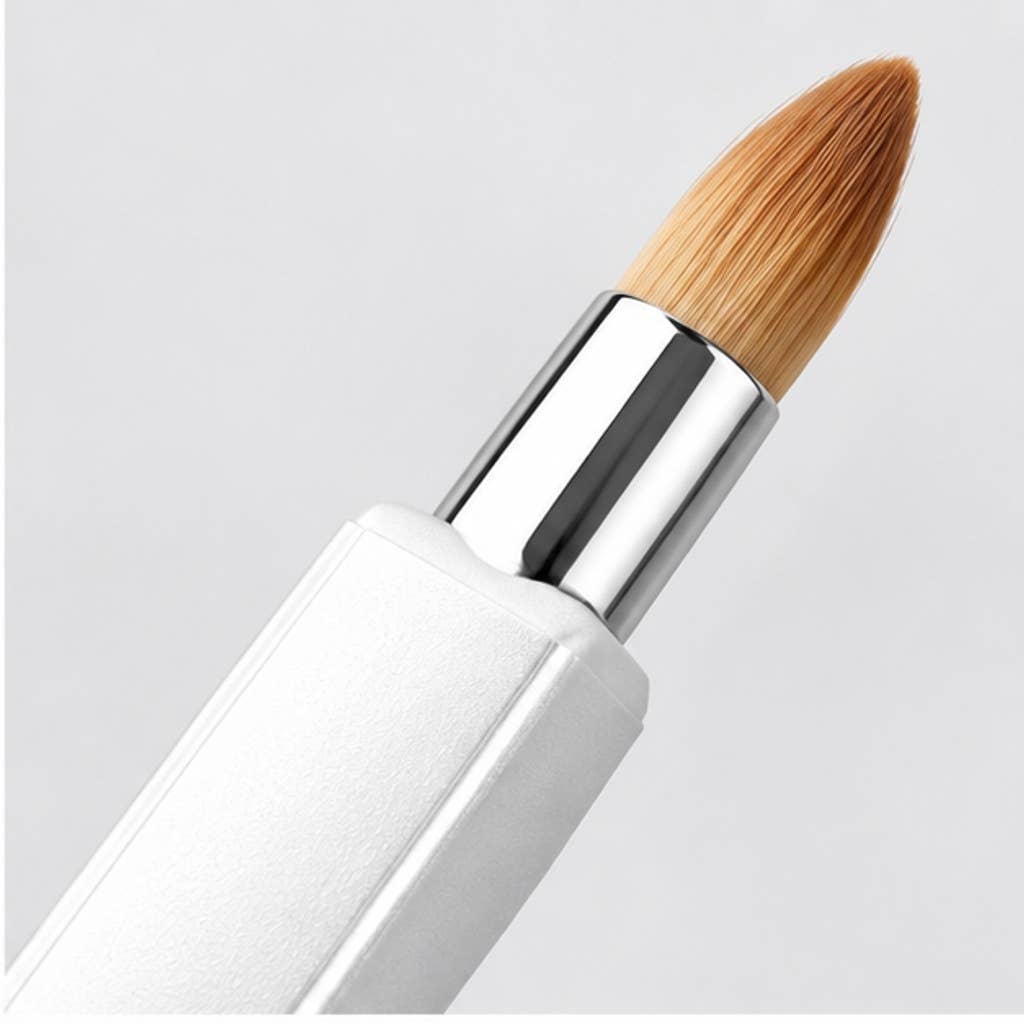 Brocha de labios retráctil de doble punta portátil con tapa: A2
