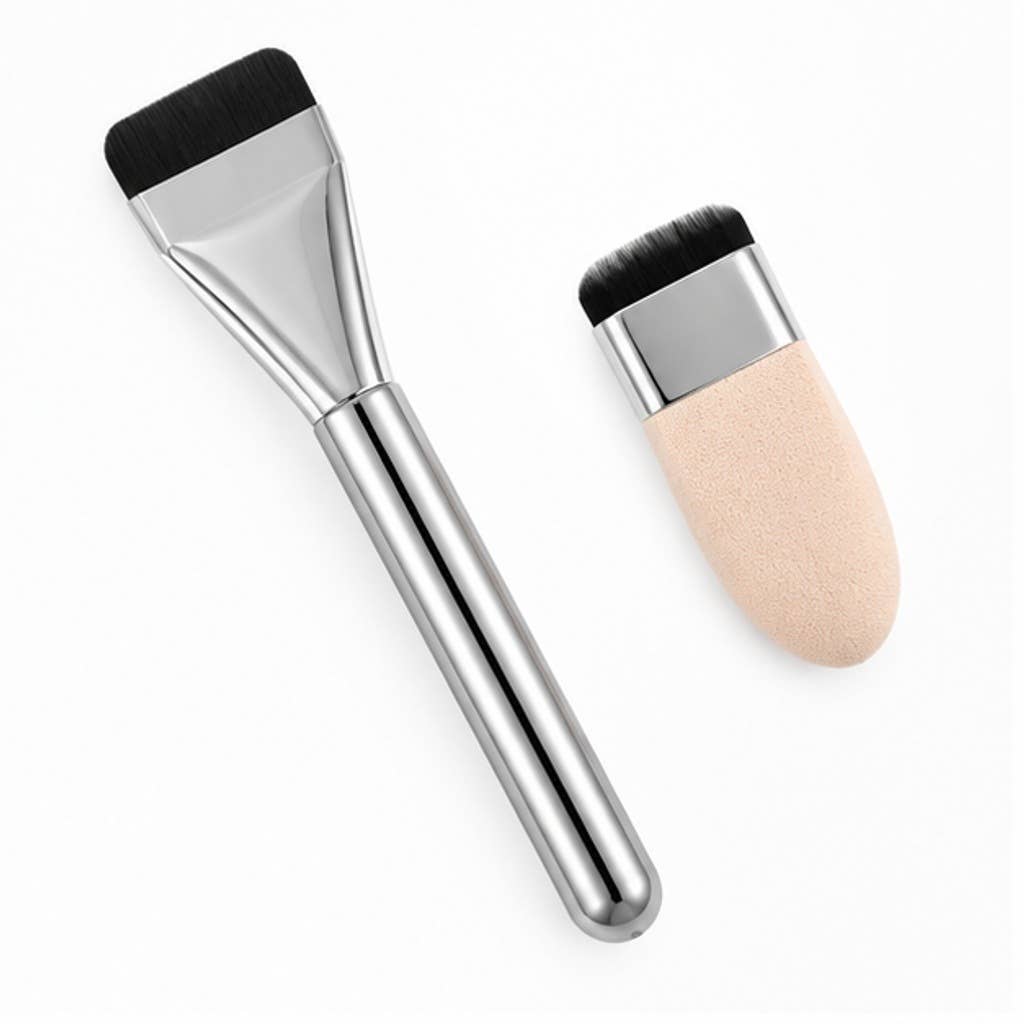 Set de 20 brochas de maquillaje con cerdas de nailon champán: A7