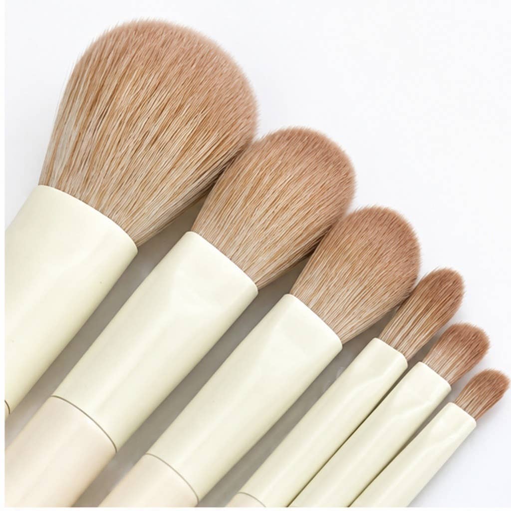 Set esencial de 10 brochas de maquillaje de fibra sintética: A3