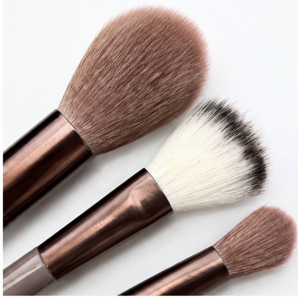 Juego de 13 brochas de maquillaje de fibra sintética: A7