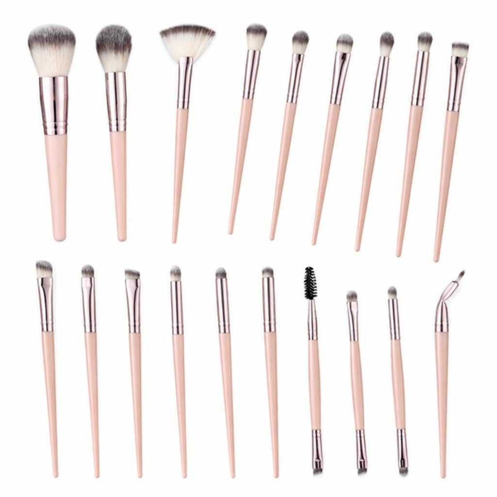 Juego profesional de brochas de maquillaje de fibras sintéticas: A12