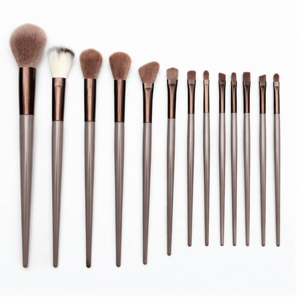 Juego de 13 brochas de maquillaje de fibra sintética: A7