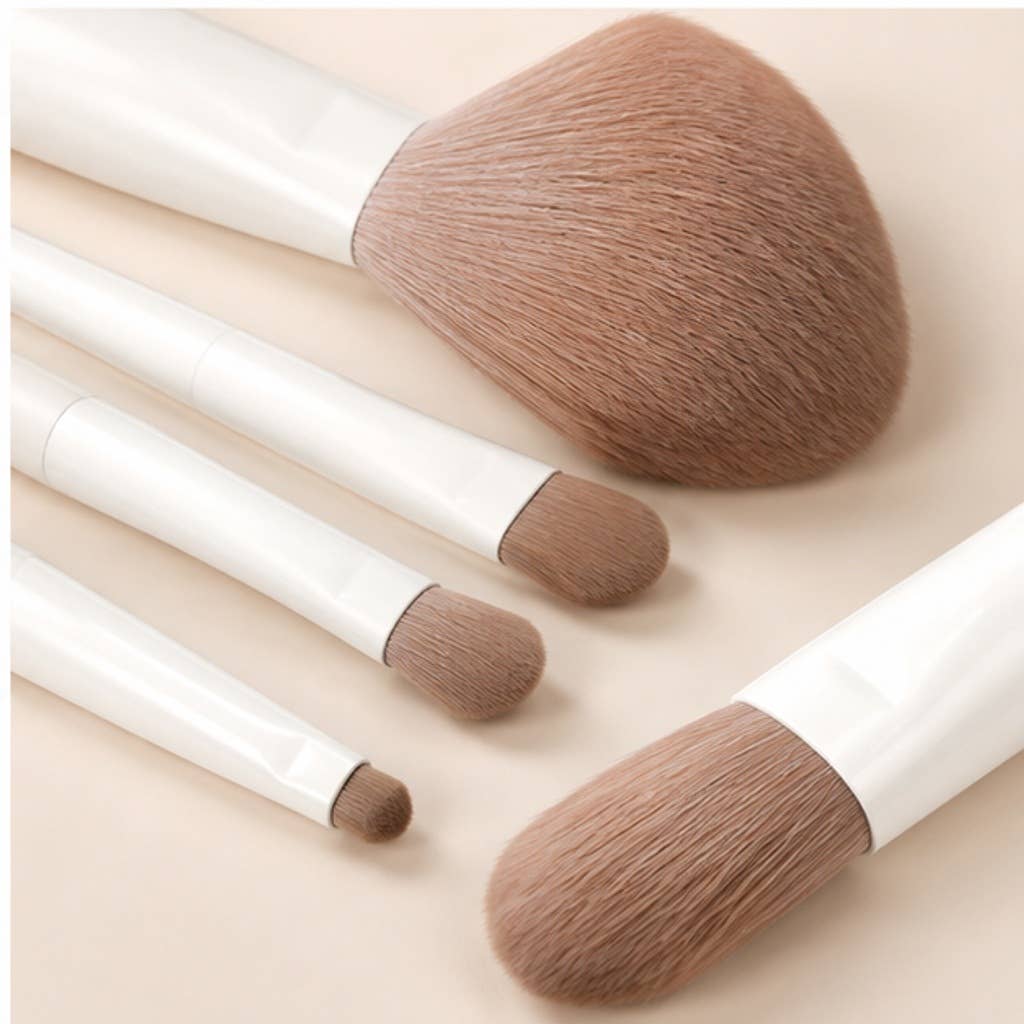 Set esencial de 10 brochas de maquillaje de fibra sintética: A3