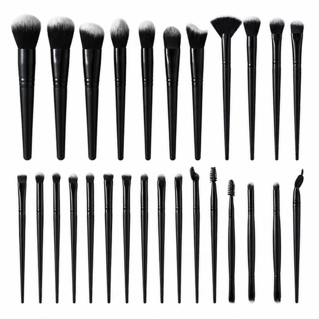 Juego profesional de brochas de maquillaje de fibras sintéticas: A12