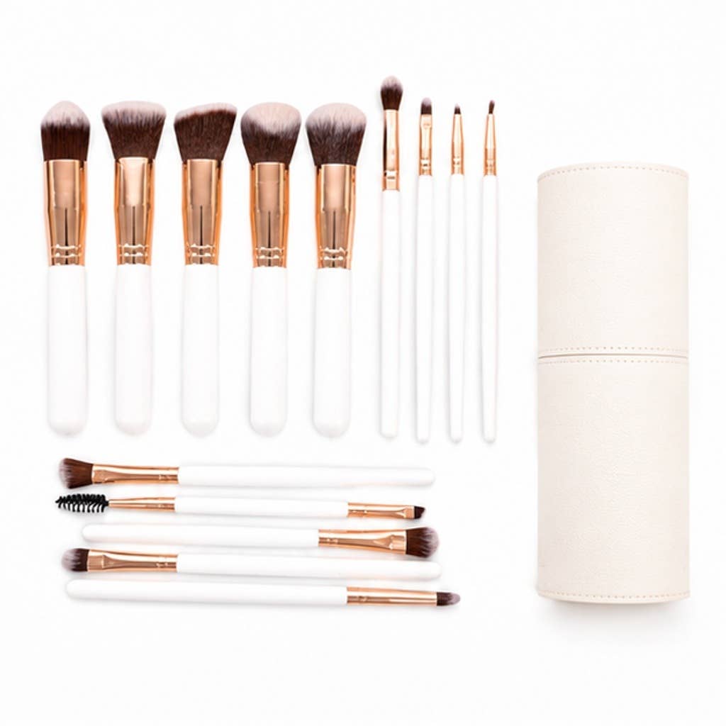 Set profesional de 14 brochas de maquillaje sintéticas: A15