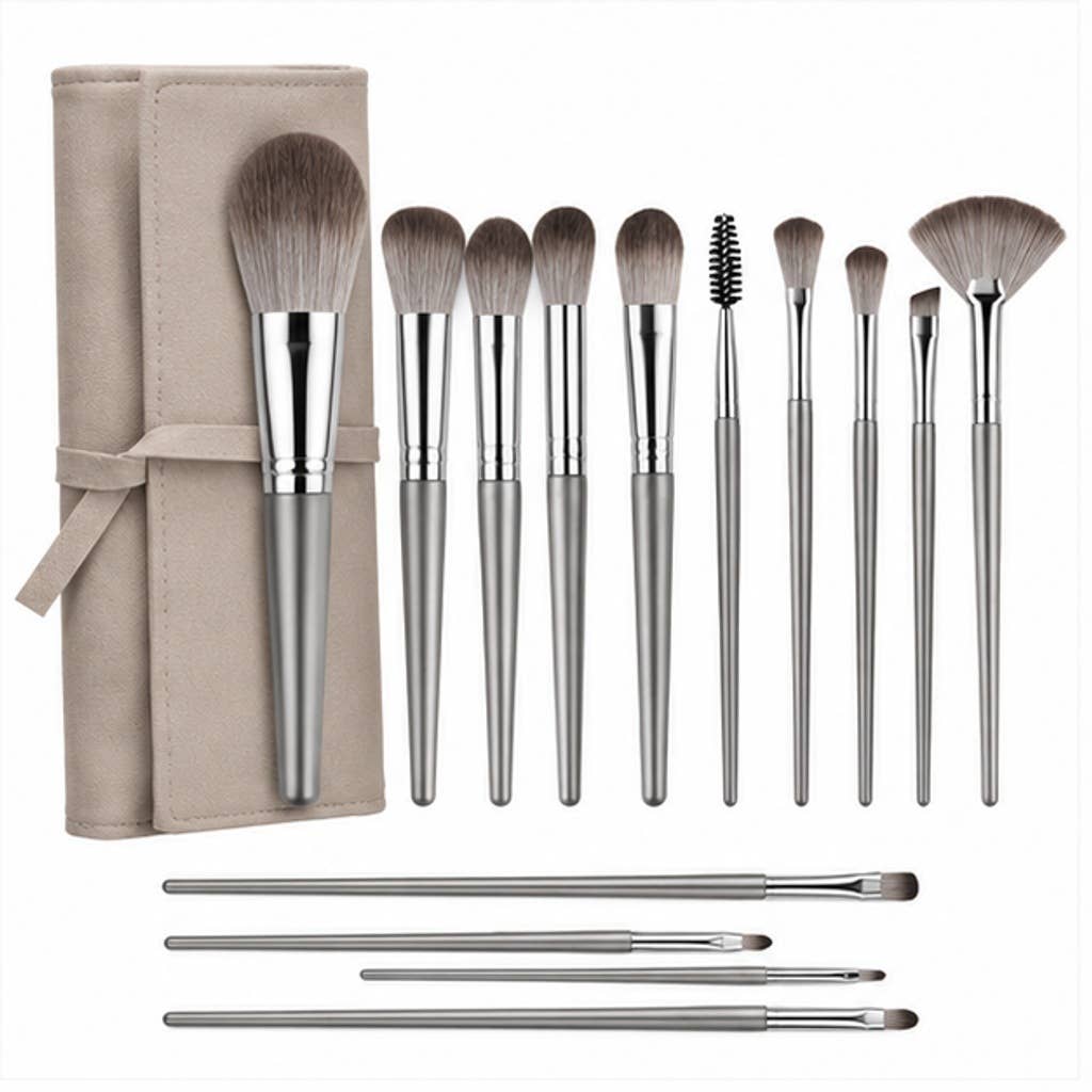 Juego esencial de 14 brochas de maquillaje sintéticas: A3